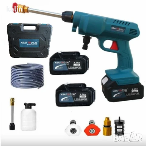 Комплект акумулаторна водоструйка с 2 батерии в куфар