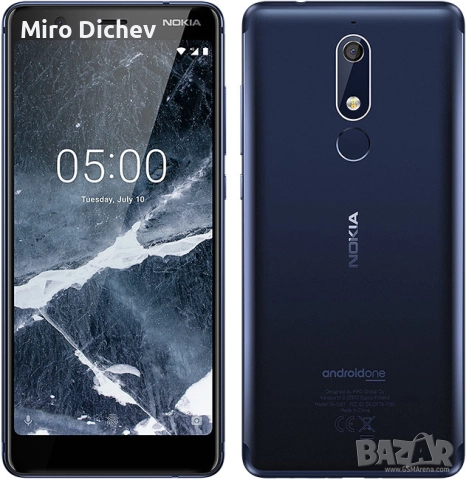 Nokia 5.1 8ядрен 3GBram 16GB памет 2сим карти