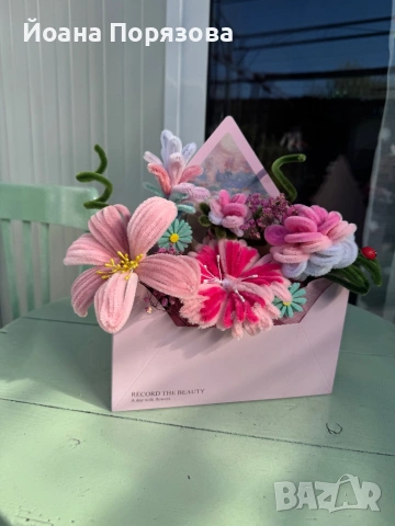 Ръчно изработен букет за всеки повод, снимка 6 - Изкуствени цветя - 54140239