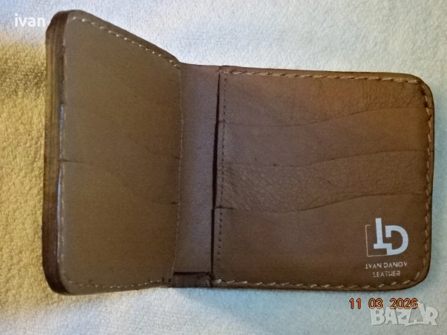 мъжки портфейл /ръчна изработка/, снимка 3 - Портфейли, портмонета - 51614913