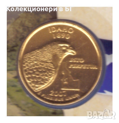 НУМИЗМАТИЧЕН ПЛИК С МОНЕТА ОТ 25 ЦЕНТА - САЩ, снимка 2 - Нумизматика и бонистика - 53062292