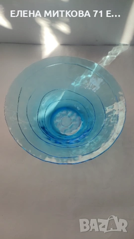 Голяма фруктиера от цветно стъкло, снимка 4 - Аксесоари за кухня - 53728192