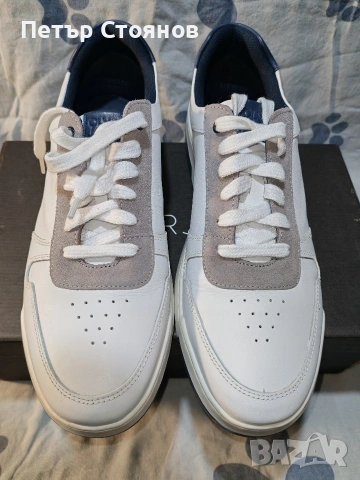 Мъжки сникърси от естествена кожа Oliver Jacob №45, снимка 2 - Спортно елегантни обувки - 53793427