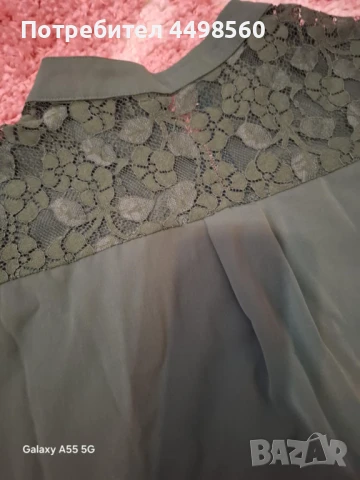 Зелена Риза/Туника с дантела, снимка 5 - Ризи - 51254058