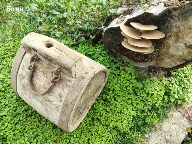 Стар голям бъкел за вода.