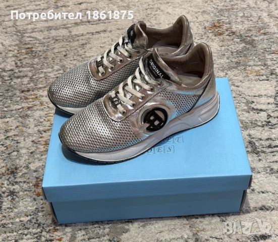 Дамски спортни обувки естествена кожа