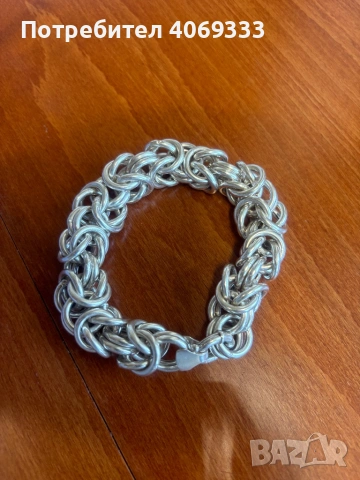 Сребърна гривна 58.7гр 925, снимка 2 - Гривни - 54172195