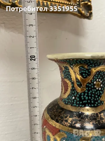 Стара Ваза Satsuma оригинал, снимка 16 - Вази - 50053396