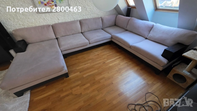 Ъглов диван голям П-Образен, снимка 3 - Дивани и мека мебел - 53783586