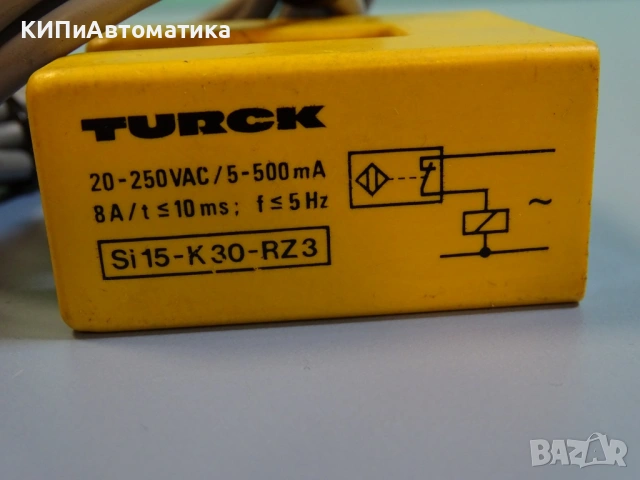 индуктивен сензор TURCK Si15-K30-RZ3 inductive sensor 20-250VAC, снимка 2 - Резервни части за машини - 54218631