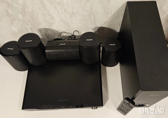 Домашно кино Philips 5.1 - 600W (TOP PRODUCT) ПЪЛЕН КОМПЛЕКТ!