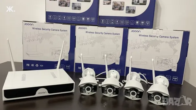 Професионален Комплект 4 WIFI камери за видеонаблюдение с NVR
