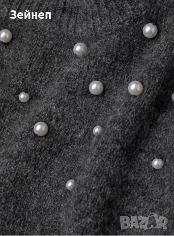 Пуловер с перли на H&M, снимка 2 - Блузи с дълъг ръкав и пуловери - 52884759