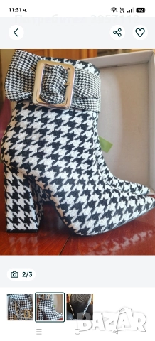 Дамски боти каре, снимка 2 - Дамски боти - 52677242