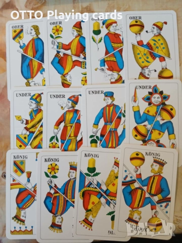 Стари оригинални швейцарски карти за игра