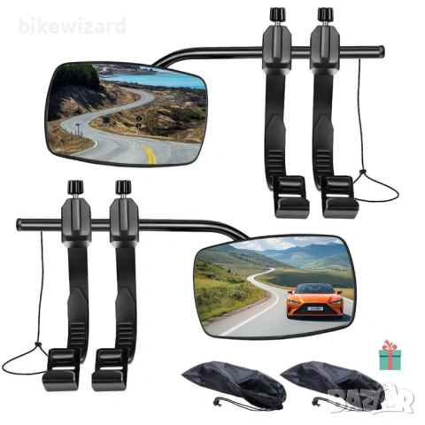 Комплект удължителни огредала универсални за автомобил за каравана НОВИ