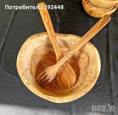 Дървени купи, чинии, чаши, дъски и плата за мезета от маслиново дърво  35 лв, снимка 2 - Прибори за хранене, готвене и сервиране - 40215946