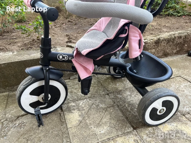 Детско колело триколка със сенник и управление отзад 