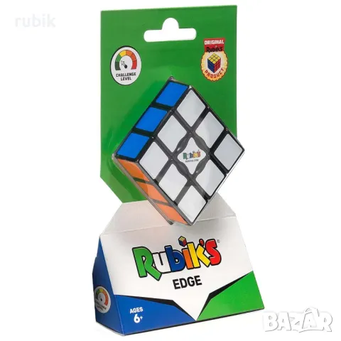 Оригинален магически пъзел Rubik's Edge 1x3x3 - С цветни пластини, снимка 1 - Игри и пъзели - 46999074