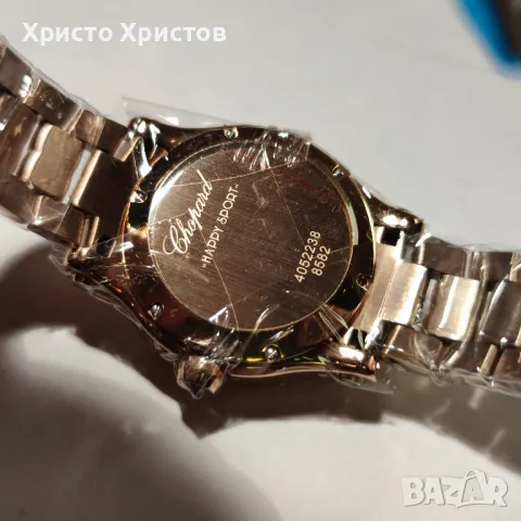 Дамски луксозен часовник Chopard Happy Sport, снимка 7 - Дамски - 47112516