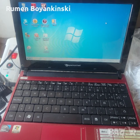 мини лаптоп Pacard Bell 10.1' windows 7, снимка 4 - Лаптопи за дома - 50995467