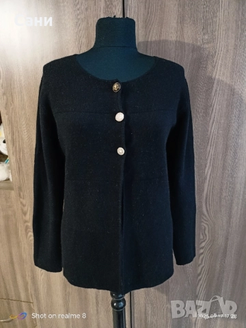 Черна жилетка с копчета , снимка 2 - Жилетки - 51748772