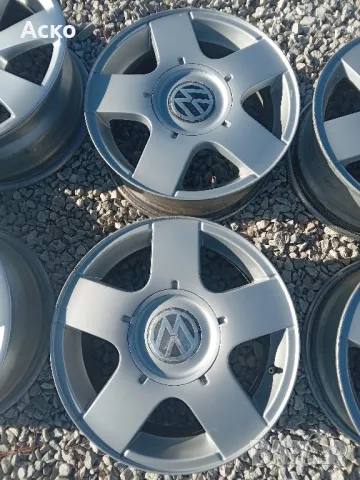 5x100 .15цола 6j ET38 оригинални VOLKSWAGEN , снимка 3 - Гуми и джанти - 48388209