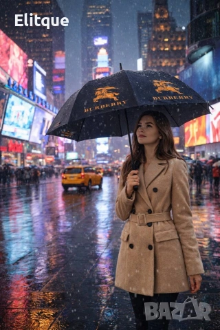 чадър Burberry качество (ВНОС) 🔝 Автоматична механика Нов сезон 🆕 С оригинална кутия 🗃️ , снимка 2 - Други стоки за дома - 53359840