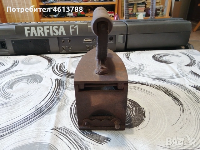 Ретро ютия на жар, снимка 4 - Антикварни и старинни предмети - 53838525