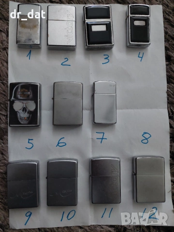 Няколко Zippo запалки