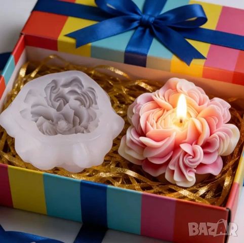 Молд разцъфнал божур (3)