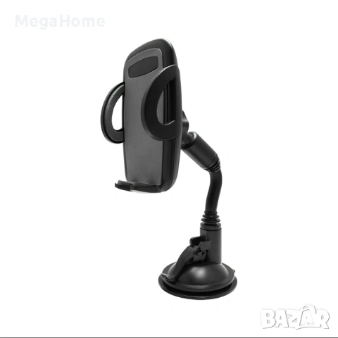 Стойка Държач за мобилен телефон с вендуза за кола 360º черен, 55 мм – 95 мм, снимка 2 - Аксесоари и консумативи - 53060888