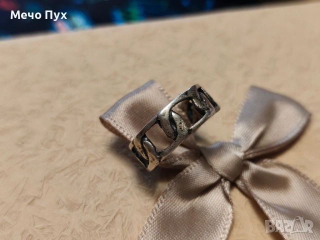 Сребърен пръстен (293), снимка 2 - Пръстени - 52298376