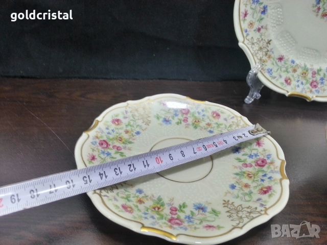 Стар немски порцелан троен сет за кафе чай , снимка 5 - Антикварни и старинни предмети - 52267308