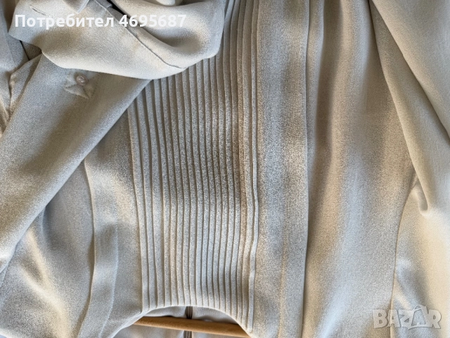 Елегантна рокля Hugo Boss, светъл екрю, размер S–M, снимка 3 - Рокли - 52934103