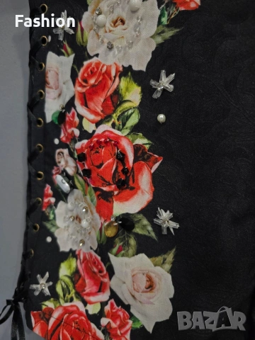 Уникални къси панталонки с висока талия, снимка 3 - Къси панталони и бермуди - 53414967