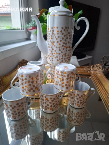 Ретро комплект български порцелан , снимка 2 - Антикварни и старинни предмети - 54055797