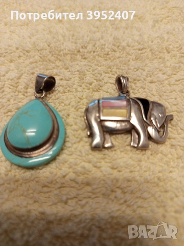 Сребърни висулки, снимка 3 - Колиета, медальони, синджири - 52296779