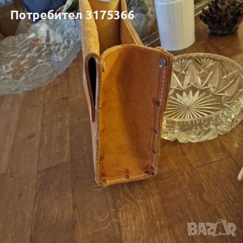 Нова кожена чанта от телешки бокс без капак  за  кръст или декорация , снимка 5 - Чанти - 44966388