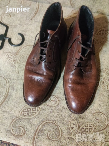 Мъжки кожени боти Floris van Bommel.Размер 43,5, снимка 3 - Официални обувки - 53497899