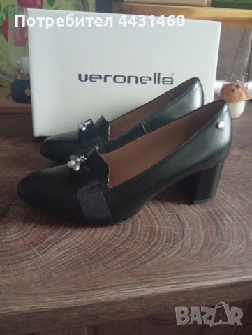 Нови обувки Veronella, естествена кожа, снимка 3 - Дамски обувки на ток - 51488924