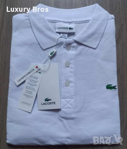 Мъжки тениски с яка Lacoste, снимка 10 - Тениски - 46740961