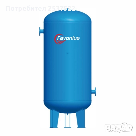 Ресивер за сгъстен въздух 600 л, 16 bar