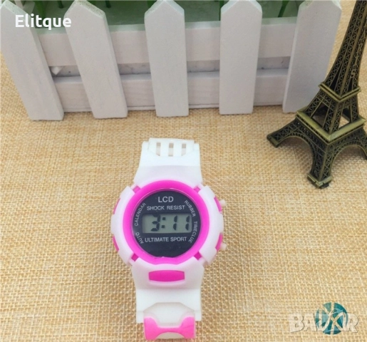 Ултра лек и мек детски ръчен часовник за момчета и момичета син или розов., снимка 7 - Детски - 52800038