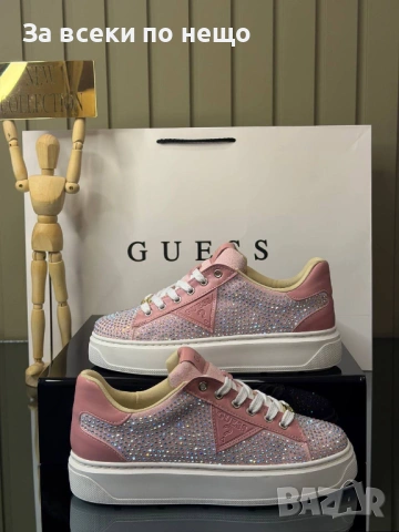 Guess Дамски Маратонки С Кристали👟Дамски Спортни Обувки С Камъни Гес - Различни Цветове Код SK950, снимка 4 - Маратонки - 53729941