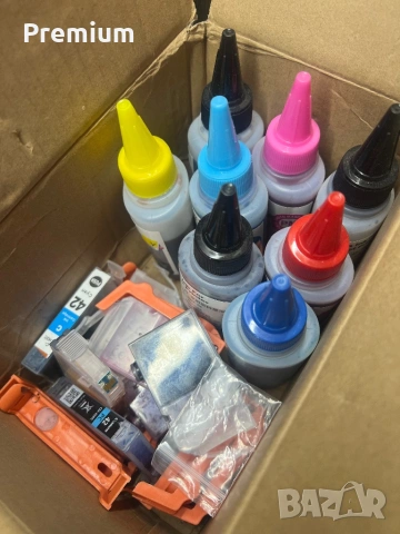 Canon pixma 100 Pro + кашон с мастила и аксесоари, снимка 6 - Друга електроника - 53697547