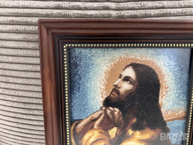 Гоблен "Молещият се Христос", снимка 3 - Гоблени - 54186947