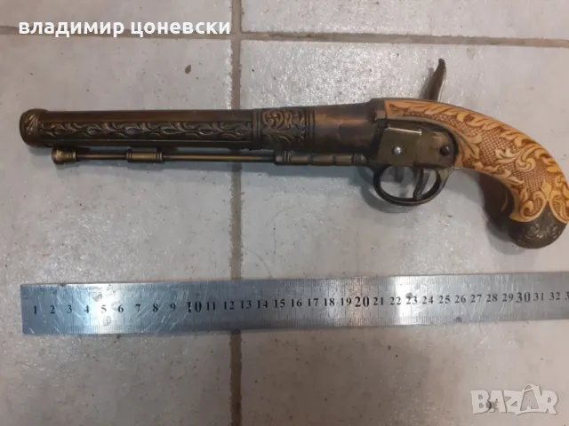 Красив кремъчен пистолет,пищов,оръжие, снимка 4 - Колекции - 48876870