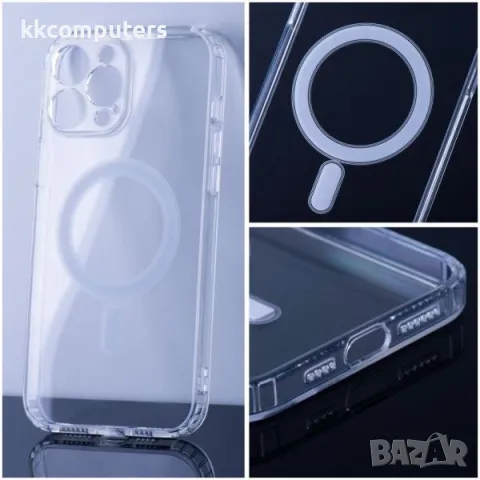 Калъф силикон MAG COVER MagSafe за SAMSUNG A56 / Прозрачен / Баркод : 3131715, снимка 2 - Калъфи, кейсове - 49701093