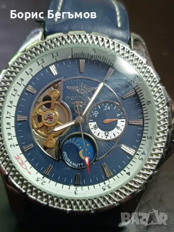 Автоматичен скелетон Брайтлинг/ Breitling 1884  автомат, снимка 8 - Мъжки - 46973135